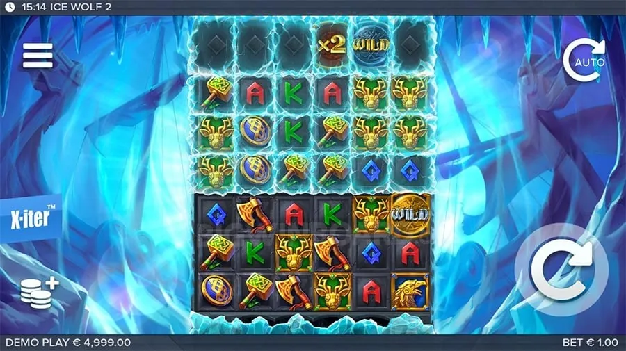 Mobile phone displaying a user-friendly online casino interface